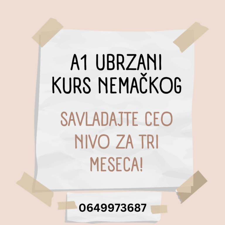 A1 ubrzani kurs nemačkog